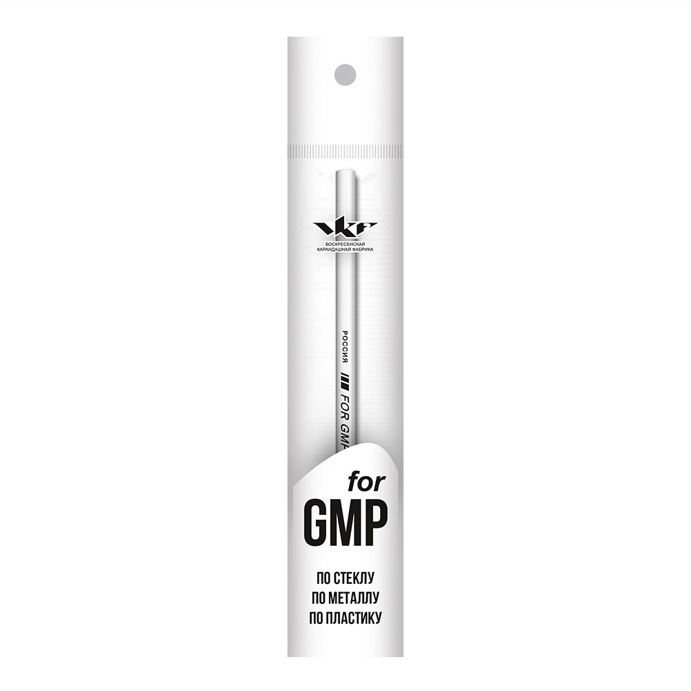 "For GMP" Карандаш для письма по стеклу, металлу, пластику  ПП пакет, серия VKF